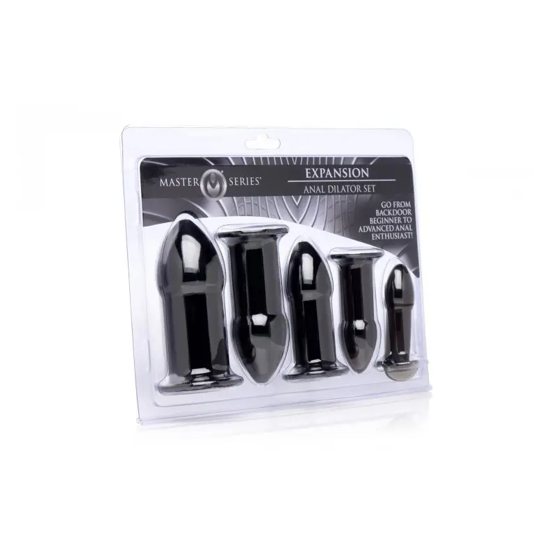 Master Series Expansion Analplug Set, 5 Größen progressiv | Dark-Ink