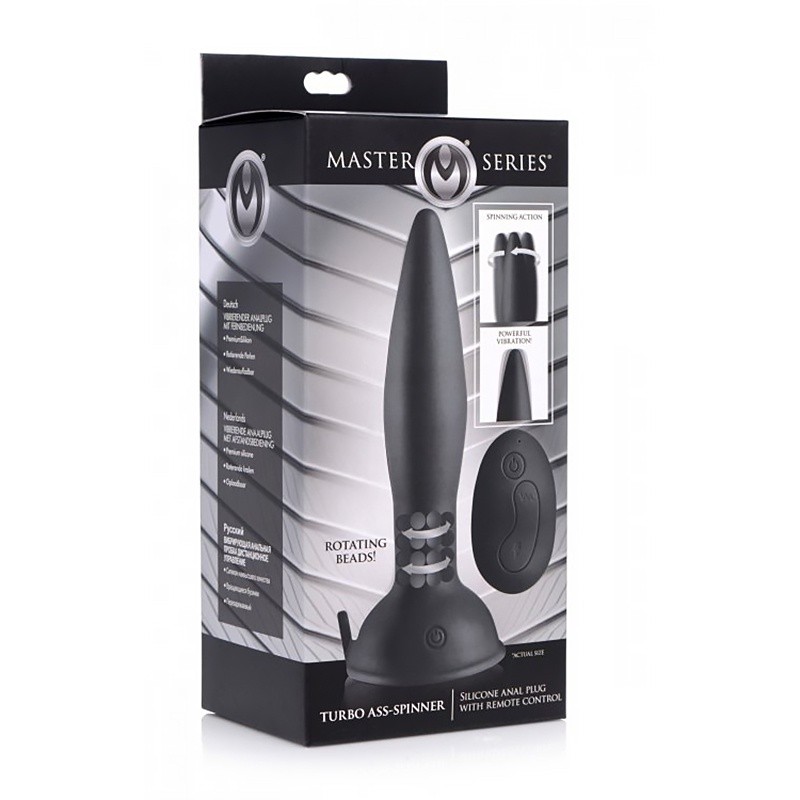 Ms turbo ass-spiner anal plug r/c