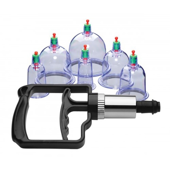 Nipple pumps Master Series Sukshen 6 piece cupping set with pump 8131