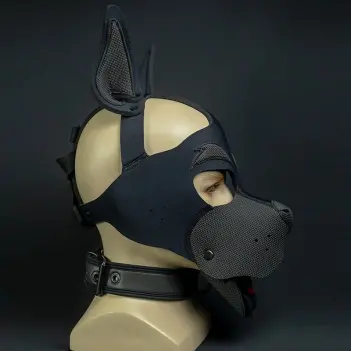 Máscara puppy play Neo Woof Mr S Leather, 16 colores | Dark-Ink