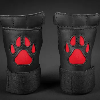 Puppy Pfoten Mr. S Leather Open Paw, Finger frei 16 Farben | Dark-Ink