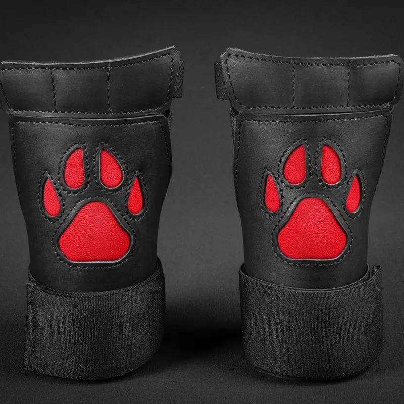 Puppy Pfoten Mr. S Leather Open Paw, Finger frei 16 Farben | Dark-Ink