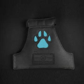 Guantes puppy play Mr. S Leather Open Paw, dedos libres | Dark-Ink