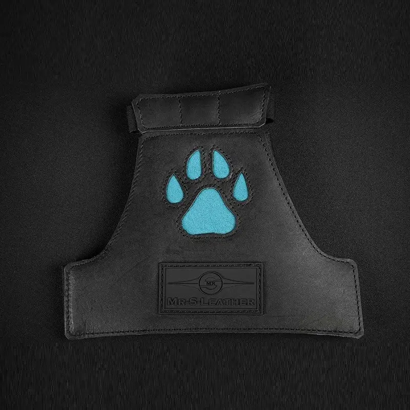 Guantes puppy play Mr. S Leather Open Paw, dedos libres | Dark-Ink