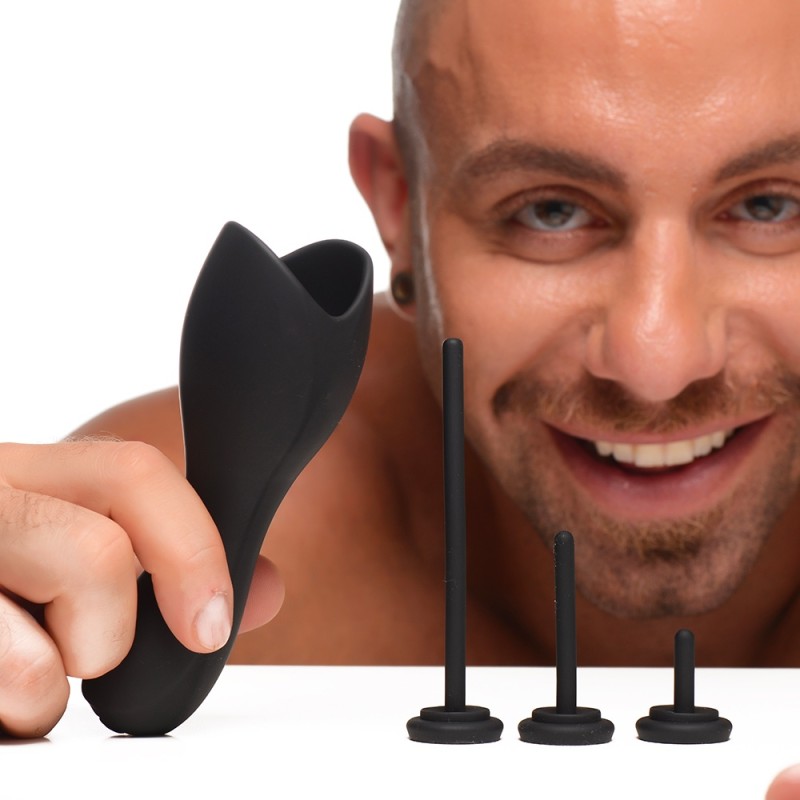 Vibrating penis head teaser urethr