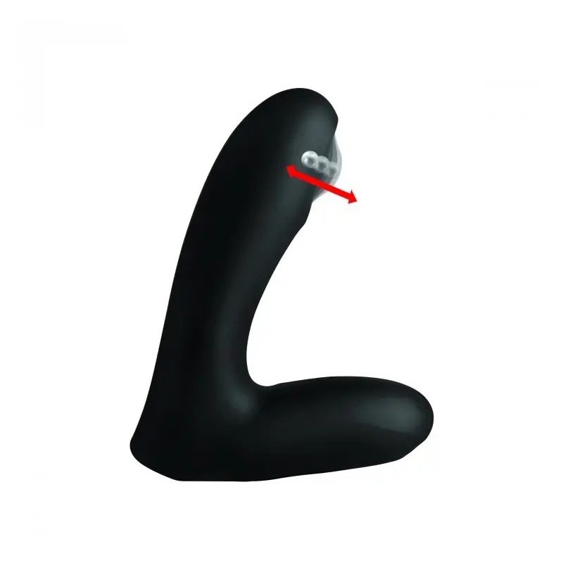 Alpha-Pro 12X P-Tap Prostate Massager, tapping silicone | Dark-Ink