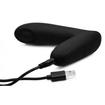 Alpha-Pro 12X P-Tap Prostate Massager, tapping silicone | Dark-Ink