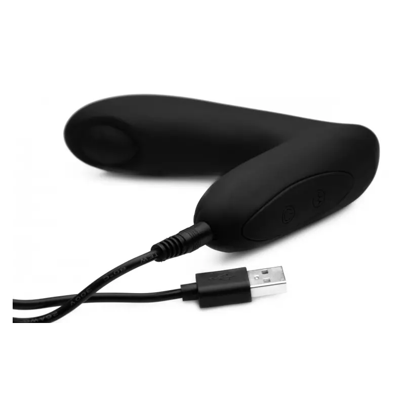 Alpha-Pro 12X P-Tap Prostate Massager, tapping silicone | Dark-Ink