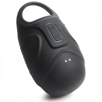 Trinity Men 7X Vibrating Ball Sack Cockring, silicone | Dark-Ink