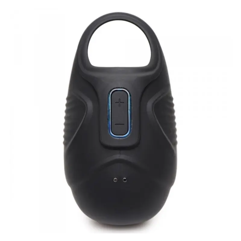 Trinity Men 7X Vibrating Ball Sack Cockring, silicone | Dark-Ink