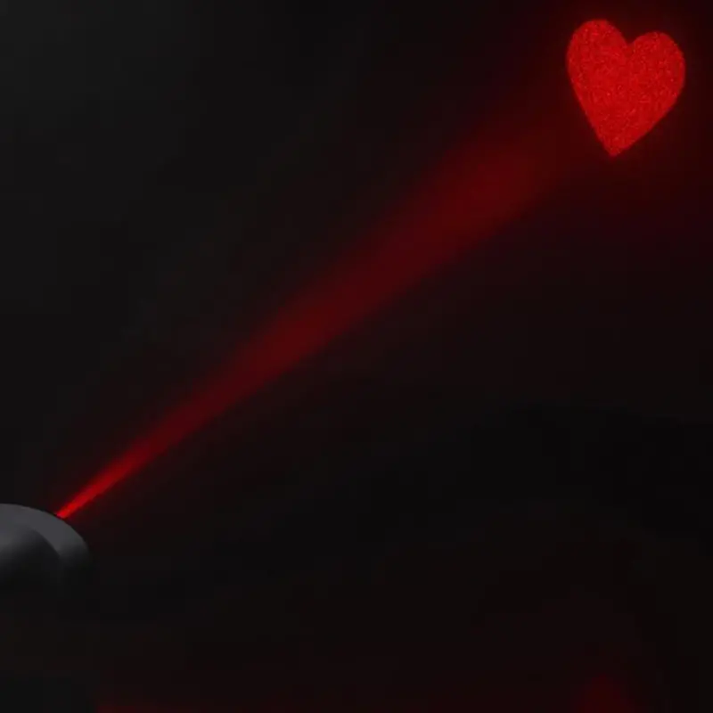 Plug anal vibrant Booty Sparks Laser Heart L, silicone | Dark-Ink