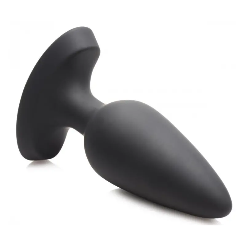 Plug anal vibrant Booty Sparks Laser Heart L, silicone | Dark-Ink
