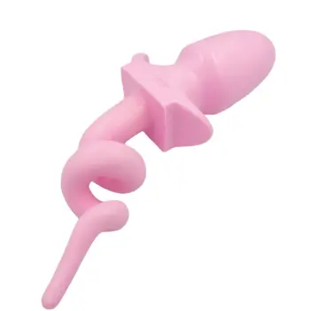 Mister B Analplug Schweinsschwanz, pink, Pig Play | Dark-Ink