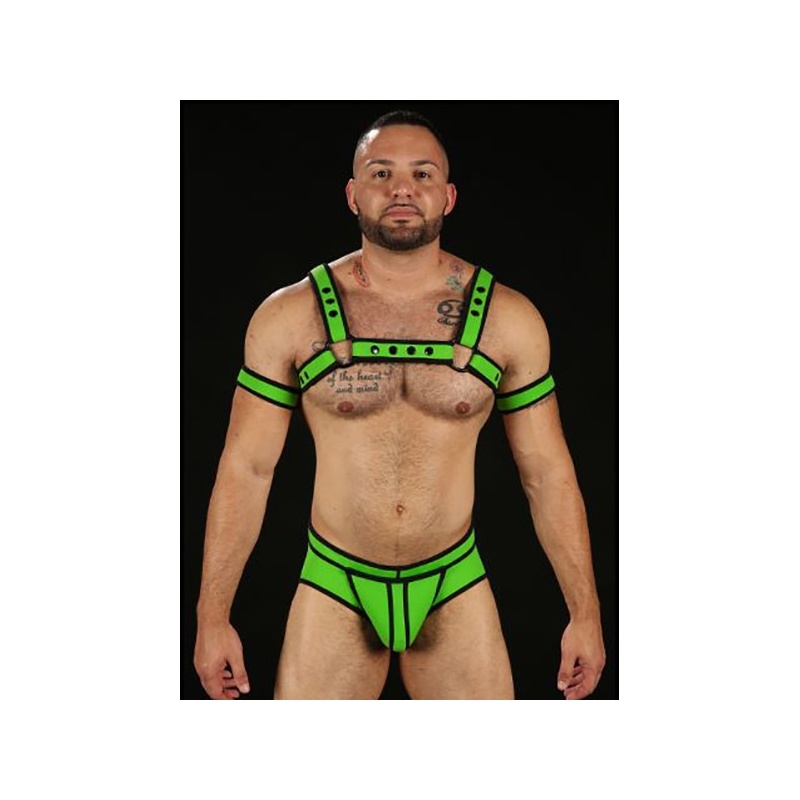 Neo Bold Bulldog Harness Lime 9259