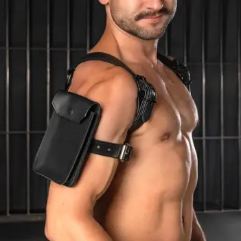 Mr S Leather leather phone holster, Original or Max | Dark-Ink