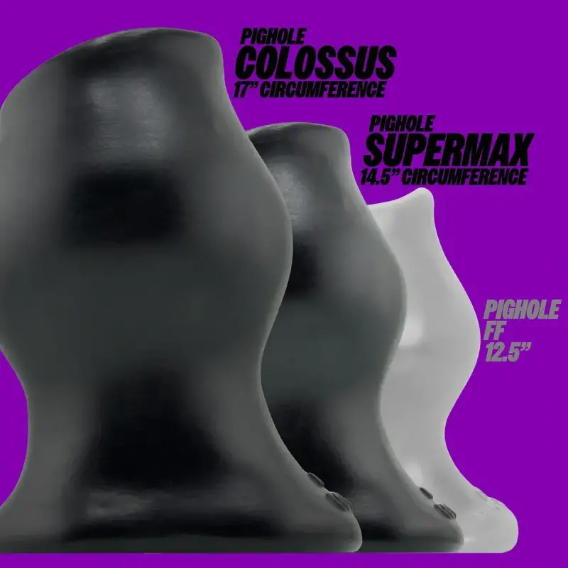 Oxballs SuperMax & Colossus Pighole Gaper Plug, 2 Größen | Dark-Ink