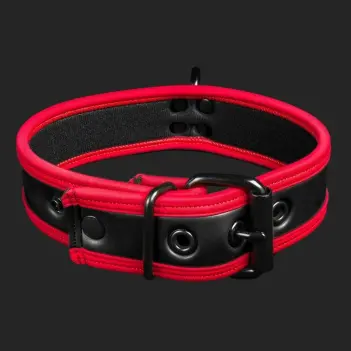 Collar puppy neopreno Mr-S-Leather Neo, D-ring frontal | Dark-Ink