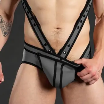 Cockstrap Neopren Neo Bold Mr S Leather, Crossbow | Dark-Ink
