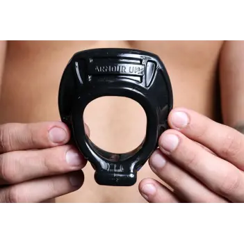Cockring Armour Push Perfect Fit, crête de lift, 38mm | Dark-Ink