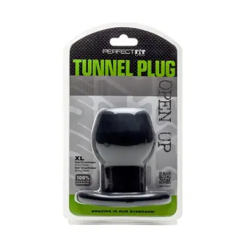 Plug anal creux Perfect Fit, canal traversant, 3 tailles | Dark-Ink