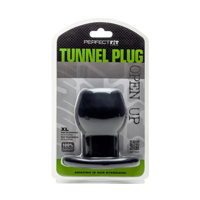 Plug anal creux Perfect Fit, canal traversant, 3 tailles | Dark-Ink