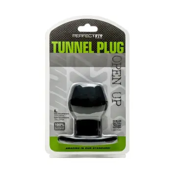 Plug anal creux Perfect Fit, canal traversant, 3 tailles | Dark-Ink