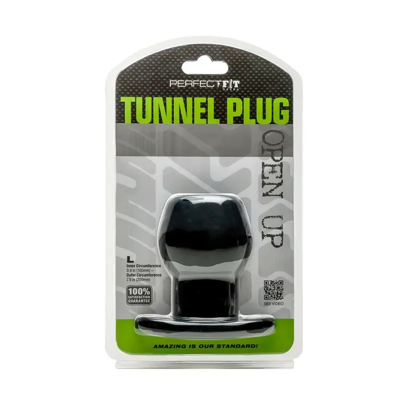 Plug anal creux Perfect Fit, canal traversant, 3 tailles | Dark-Ink