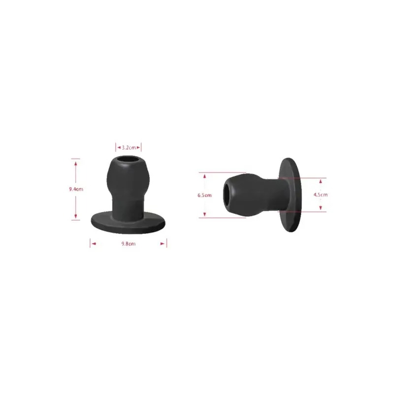 Plug anal creux Perfect Fit, canal traversant, 3 tailles | Dark-Ink