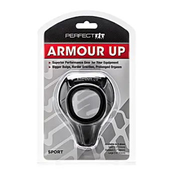 Cockring Armour Up Sport Perfect Fit, 34 mm anatomique | Dark-Ink