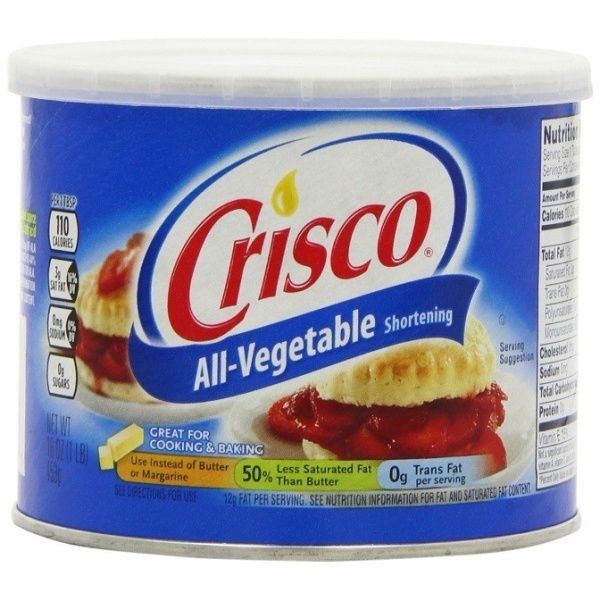 Crisco Vegetable Fat Lubricant 9687