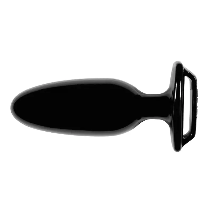 Perfect Fit Finger Grip Analplug, Zwei-Finger-Schlaufe | Dark-Ink