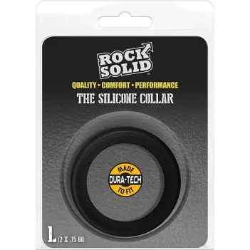 BDSM Halsband Rock Solid The Collar Schwarz | Dark-Ink