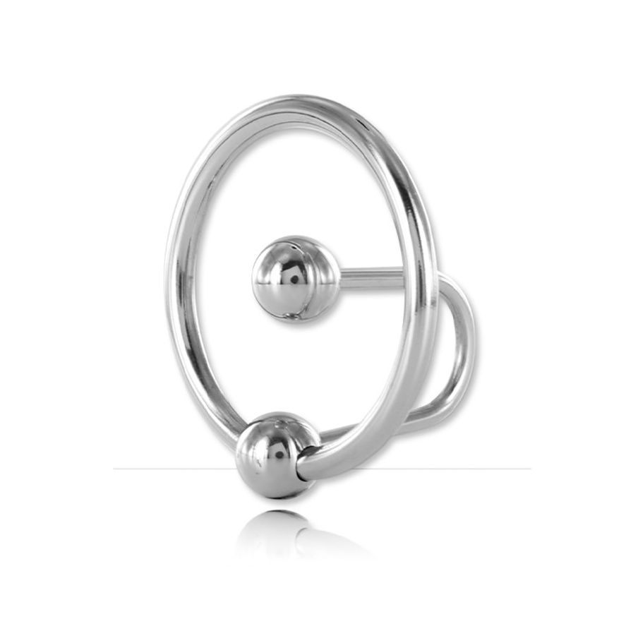 Ze Full Stop Anillo de glande con plug uretral 9756