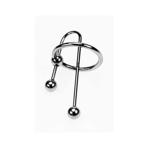Plug uretre et Sonde Dark-Line Ze Tribal Anneau De Gland Boules Et Sonde Urétrale 60mm 9774