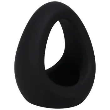 Rock Solid The Stretcher Silicone Cock Ring Ball Stretcher | Dark-Ink