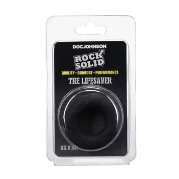 Anillo para pene Rock Solid Lifesaver silicona SILA-FLEX | Dark-Ink