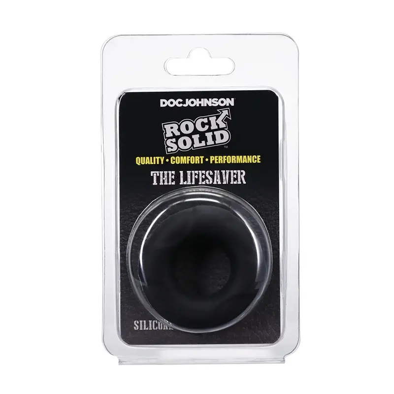 Cockring Rock Solid The Lifesaver silicone SILA-FLEX | Dark-Ink