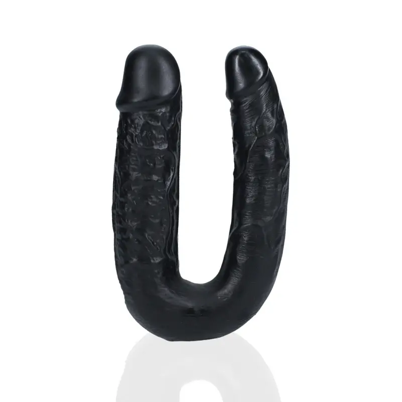 Double gode réaliste en U RealRock 12,7 cm deux extrémités | Dark-Ink