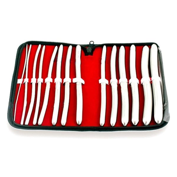 Hegar Set de dilatacion 14 doble sondas uretrales acero 9917