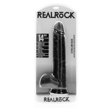 Extra large straight dildo with balls