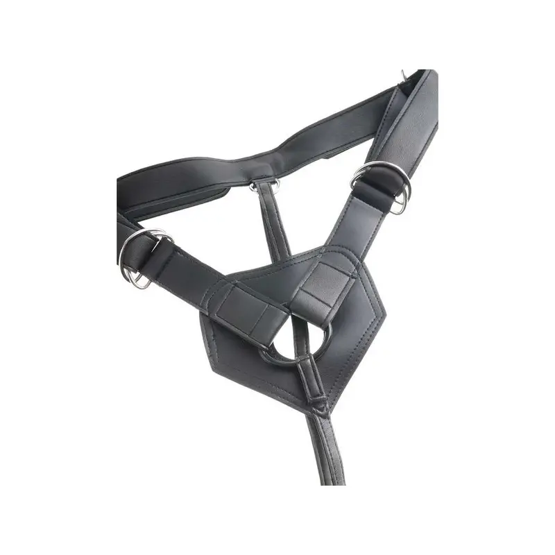 Harnais strap-on King Cock 6" avec gode réaliste | Dark-Ink
