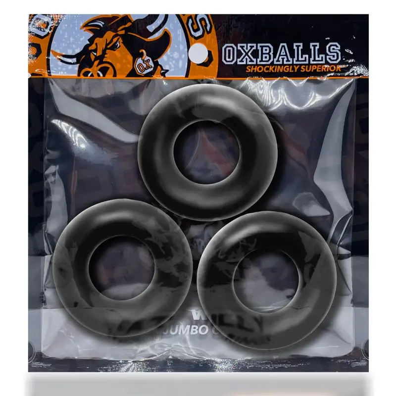 Fat willy 3-pack thick no-roll cockrings