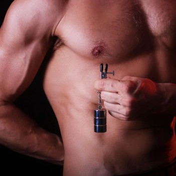Alligator adjustable nipple clamps w/changeable weight 180g