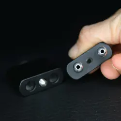 Double inhaler w/ leather cord