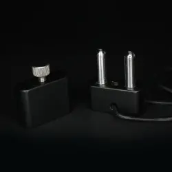 Double inhaler w/ leather cord