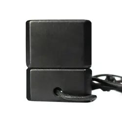 Double inhaler w/ leather cord