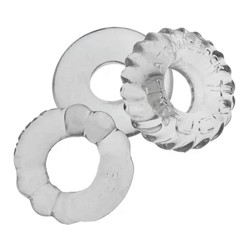 Bonemaker 3-style boner-maker cockring 3-pack