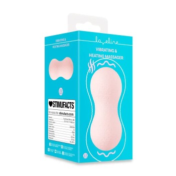 Vibrating and heating massager - pink