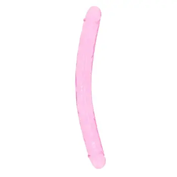 Realistic double dong - 13'' / 34 cm pink