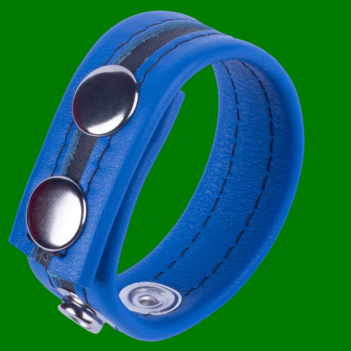 Royal leather black striped cockstrap